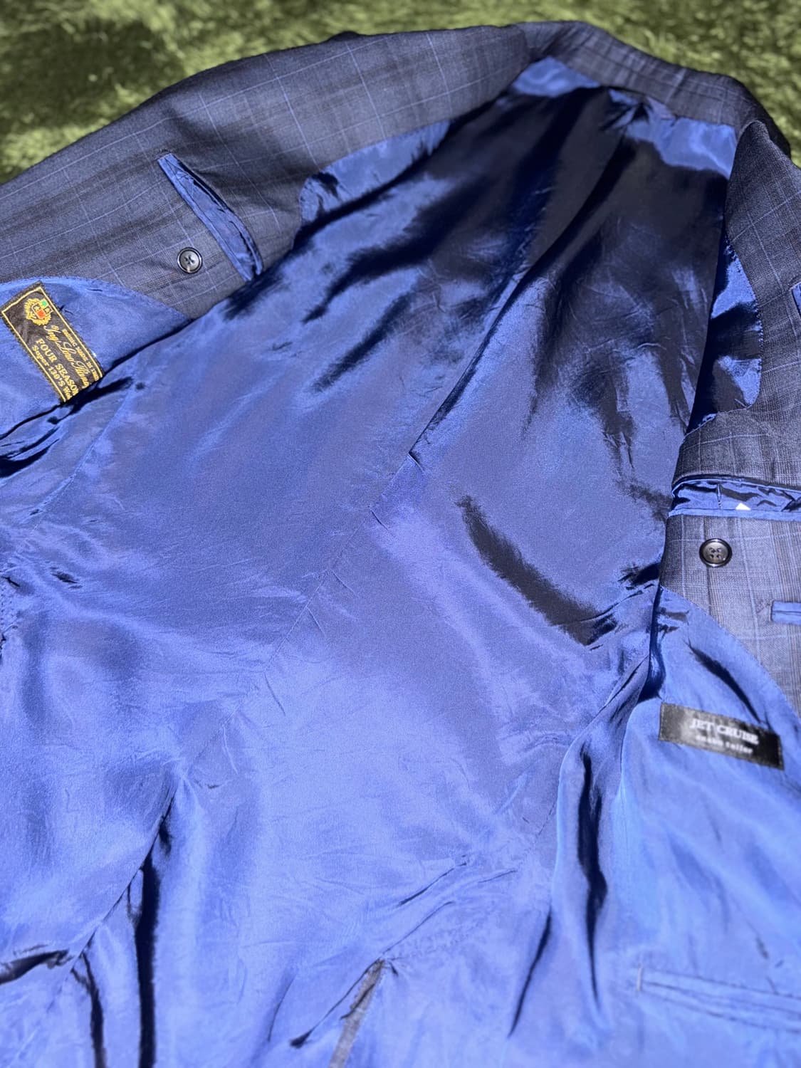 로로피아나 페브릭 재패니즈 테일러 메이드 체크 블레이저 자켓 상품이미지4