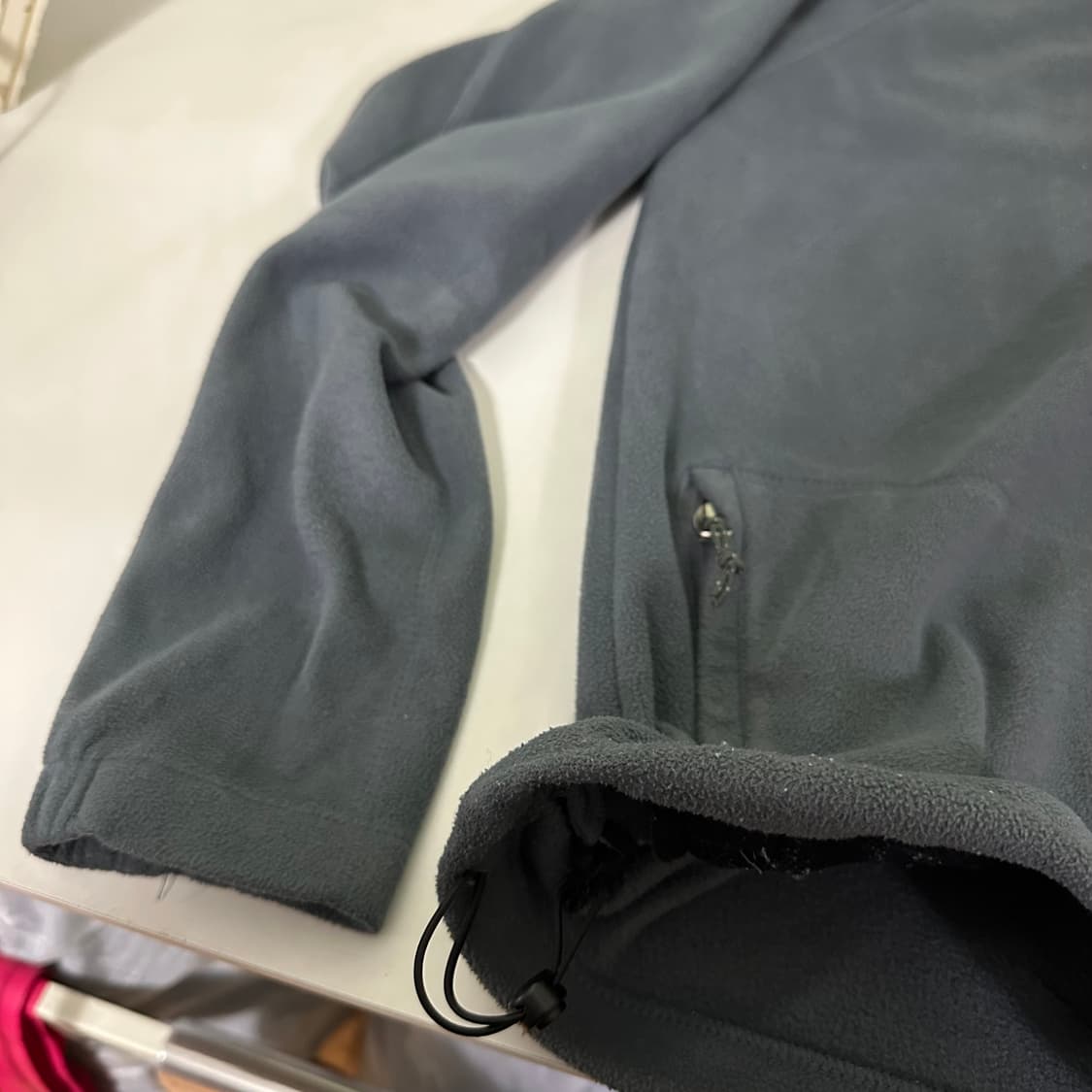 M 컬럼비아 진그레이 기본로고 폴리 플리스자켓 상품이미지4