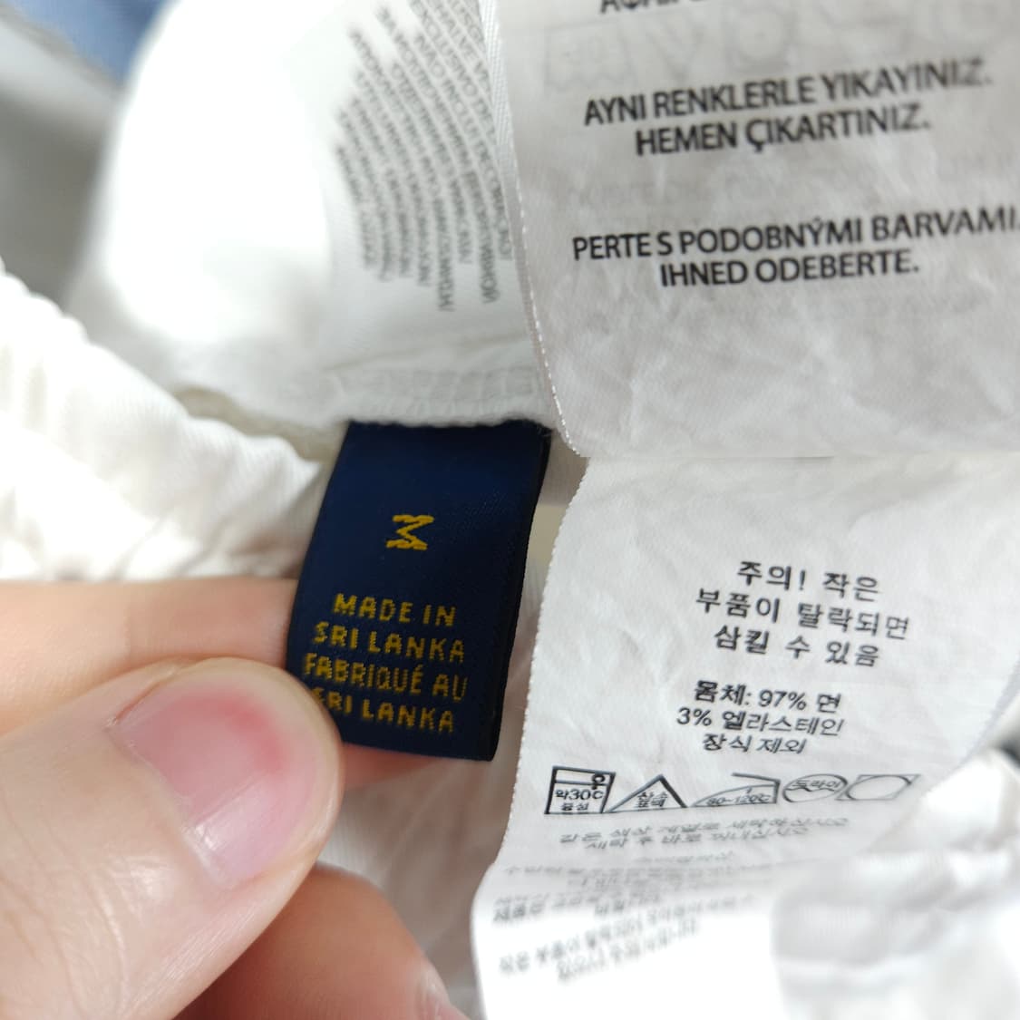 폴로 랄프로렌 화이트 면 반바지 상품이미지7