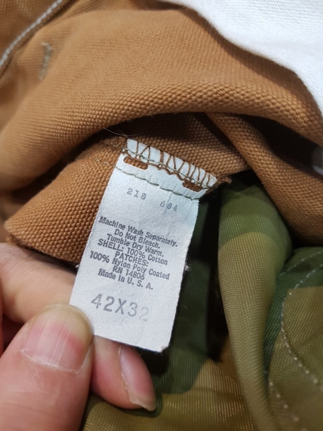 칼하트 80s 더블니 덕빕 헌팅팬츠  빅사이즈

 상품이미지6