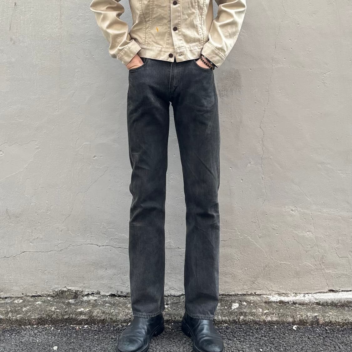 일본 헐리우드 런치 마켓 흑청바지 상품이미지2