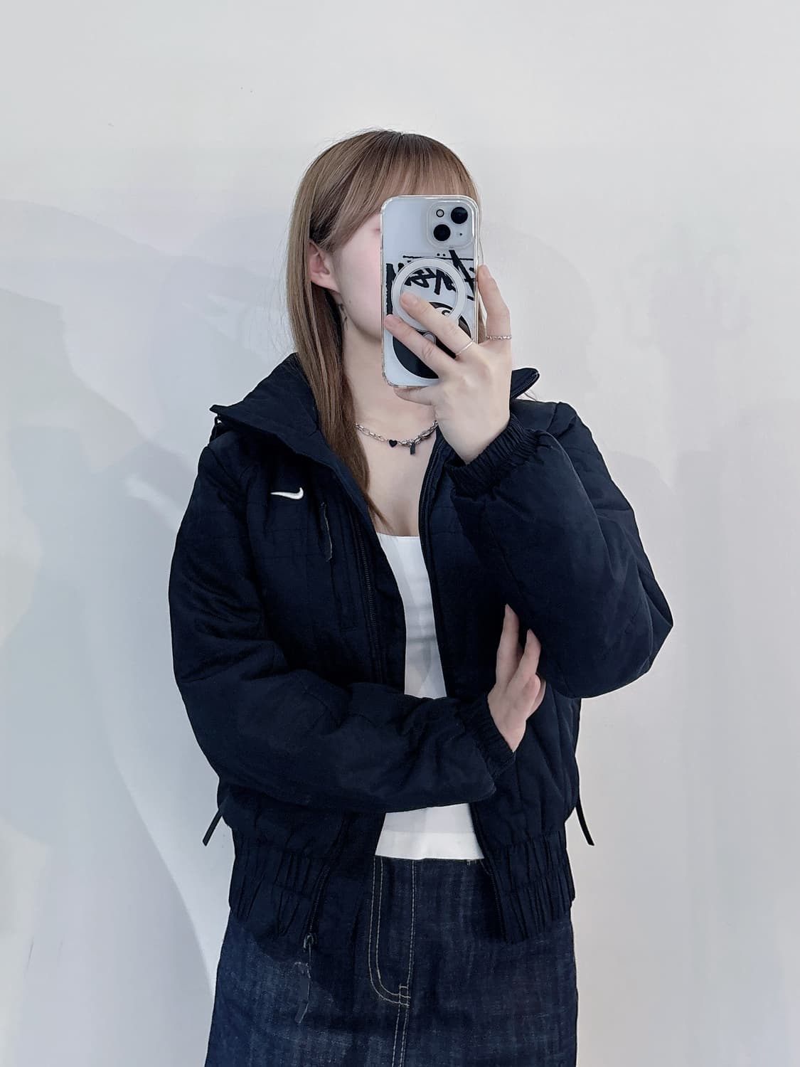 나이키 스우시 블랙 점퍼 상품이미지2