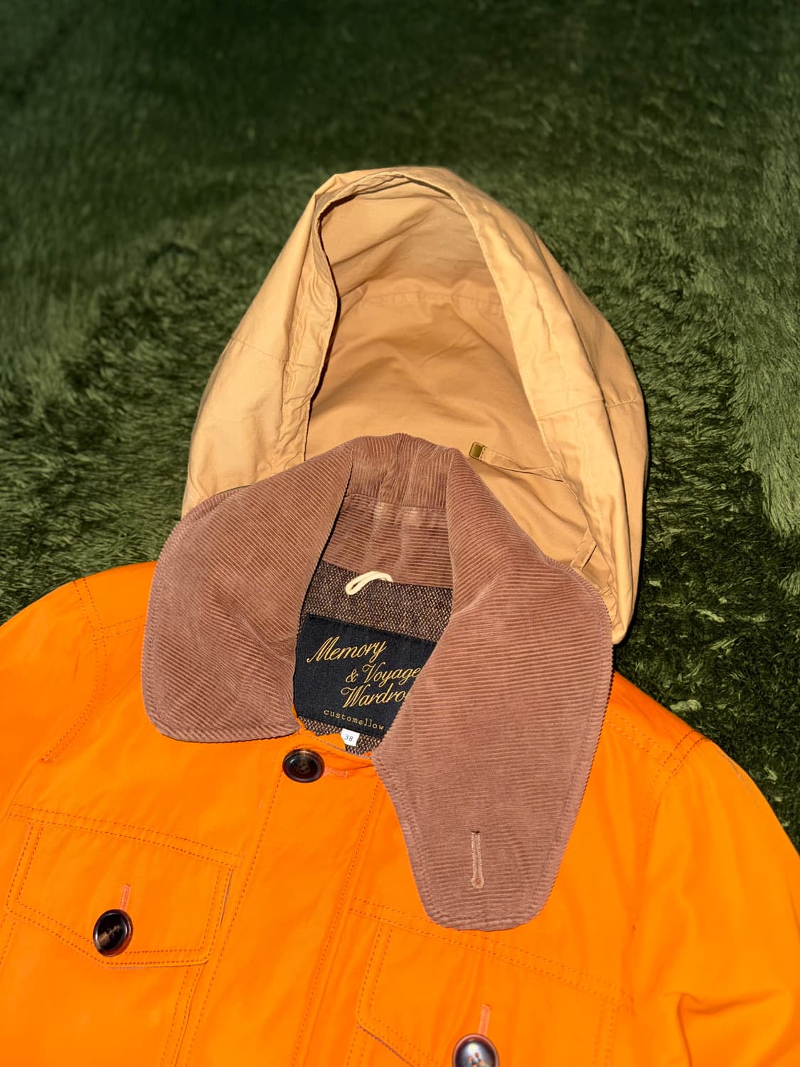 [38] 커스텀멜로우 MVW 코듀로이 칼라 헌팅 자켓 오렌지 상품이미지4
