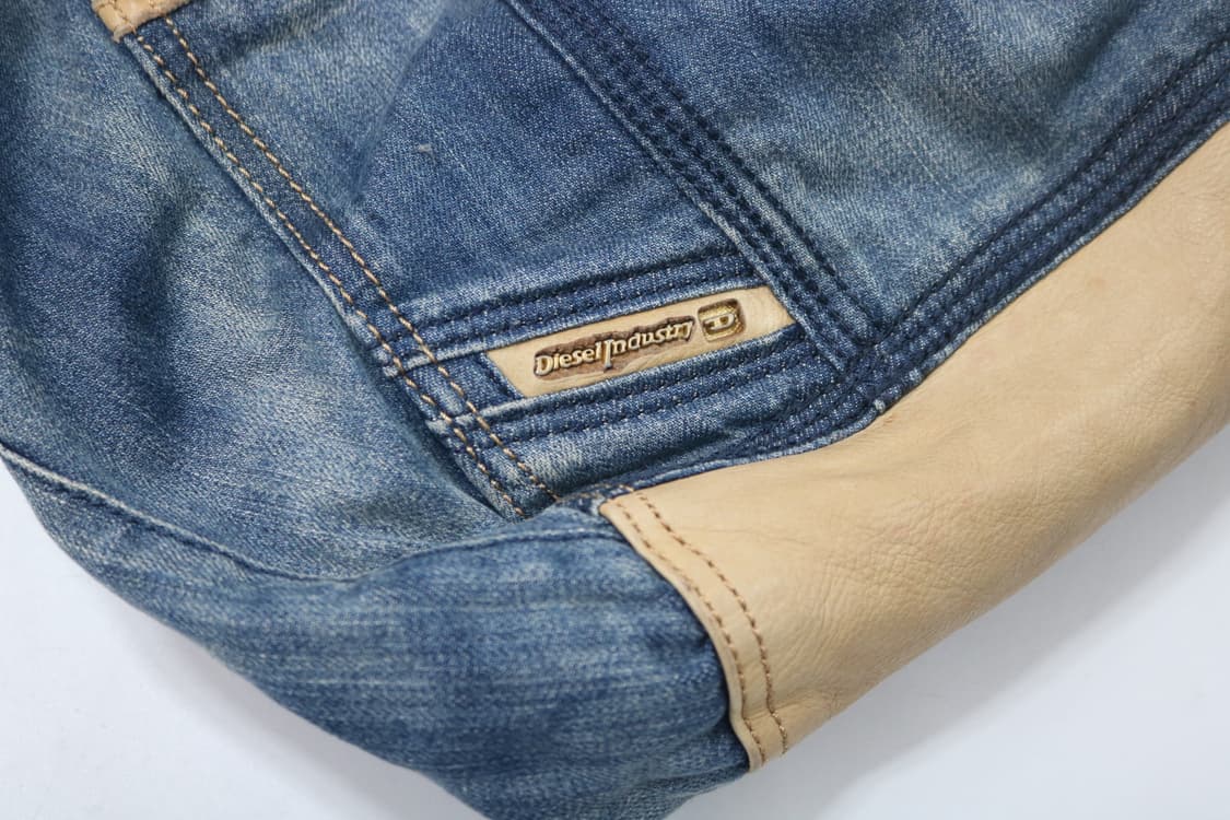 디젤 데님 레더 배색 숄더백 상품이미지6