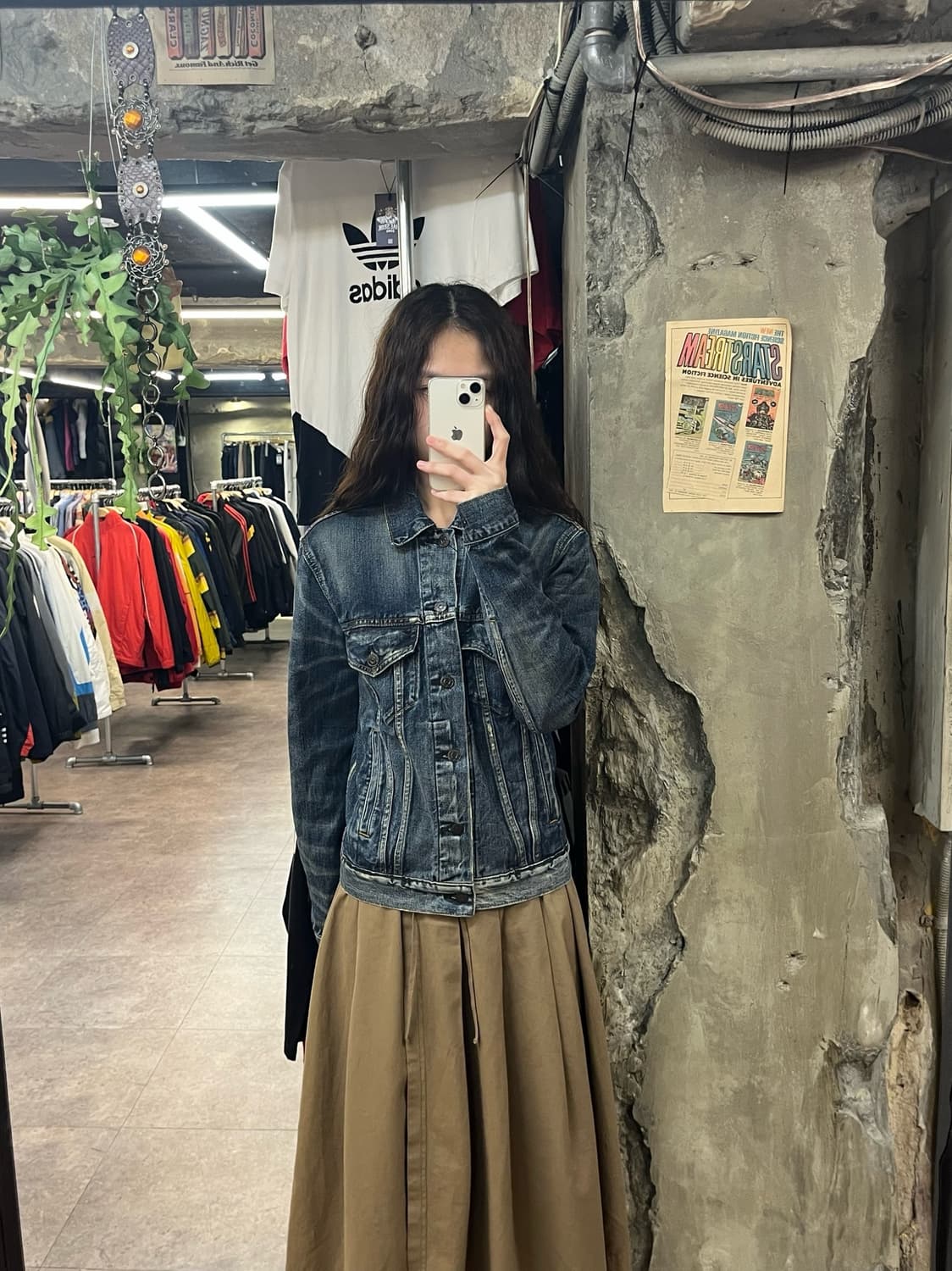 데님앤서플라이 랄프로렌 드림캐쳐 성조기 데님 자켓 XS #csz1878  상품이미지2