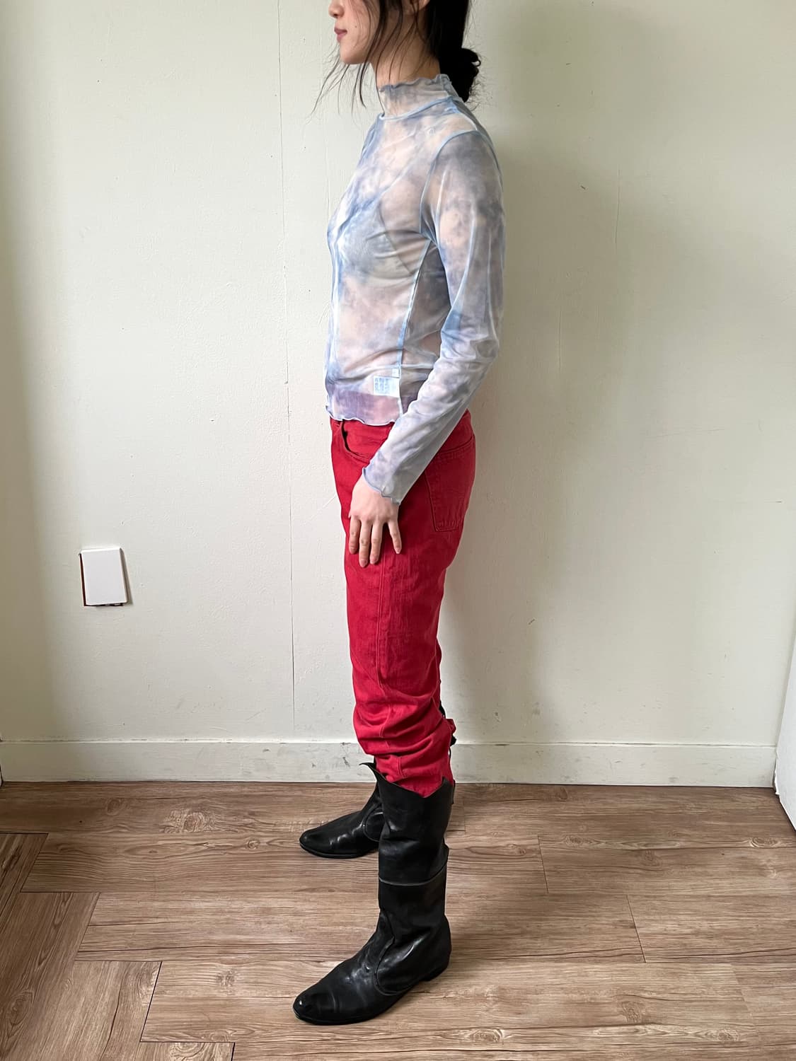 2PINK 스카이 시스루 터틀넥 상품이미지9