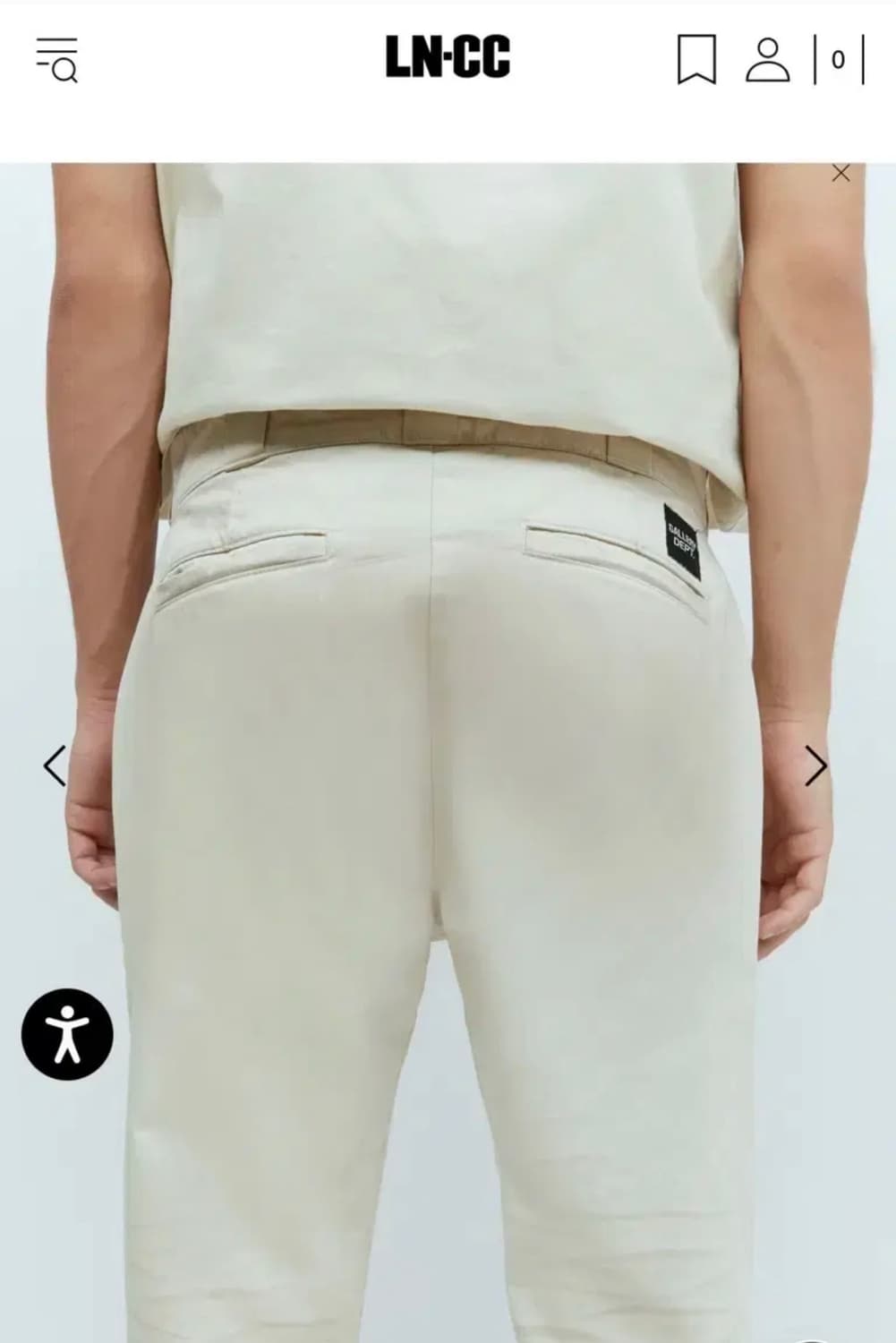 25시즌 갤러리 디파트먼트 치노 라플레어 팬츠 상품이미지4