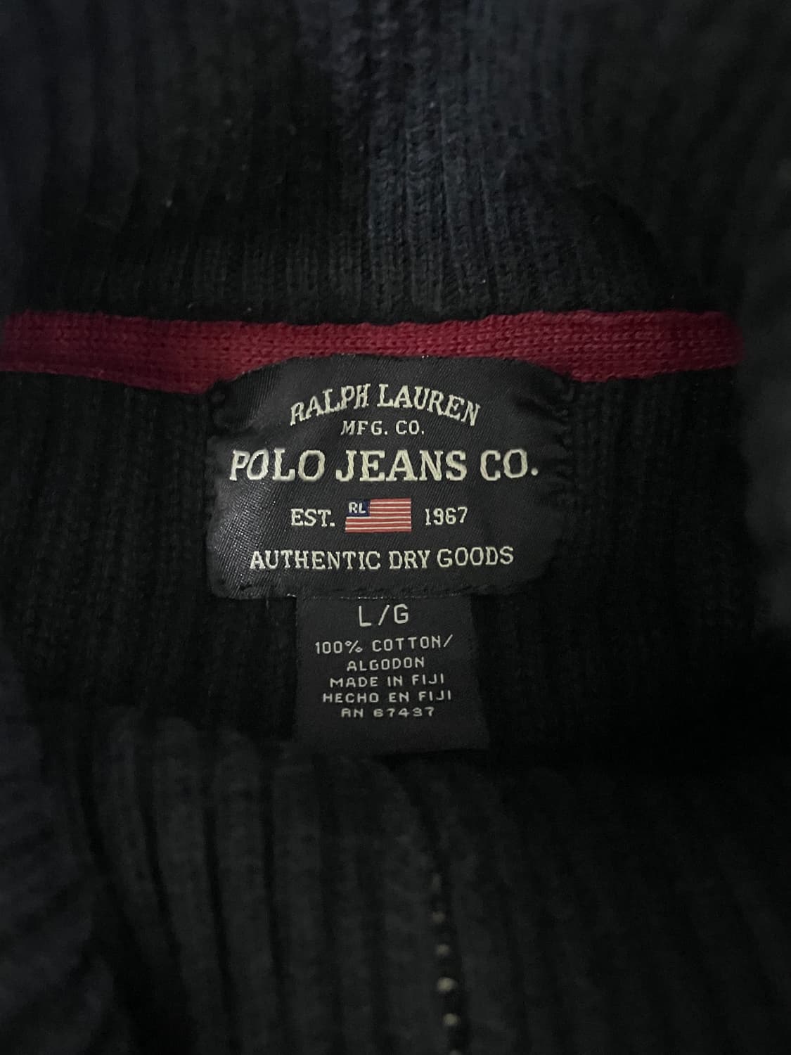 폴로 진스 컴퍼니 니트 집업 상품이미지5