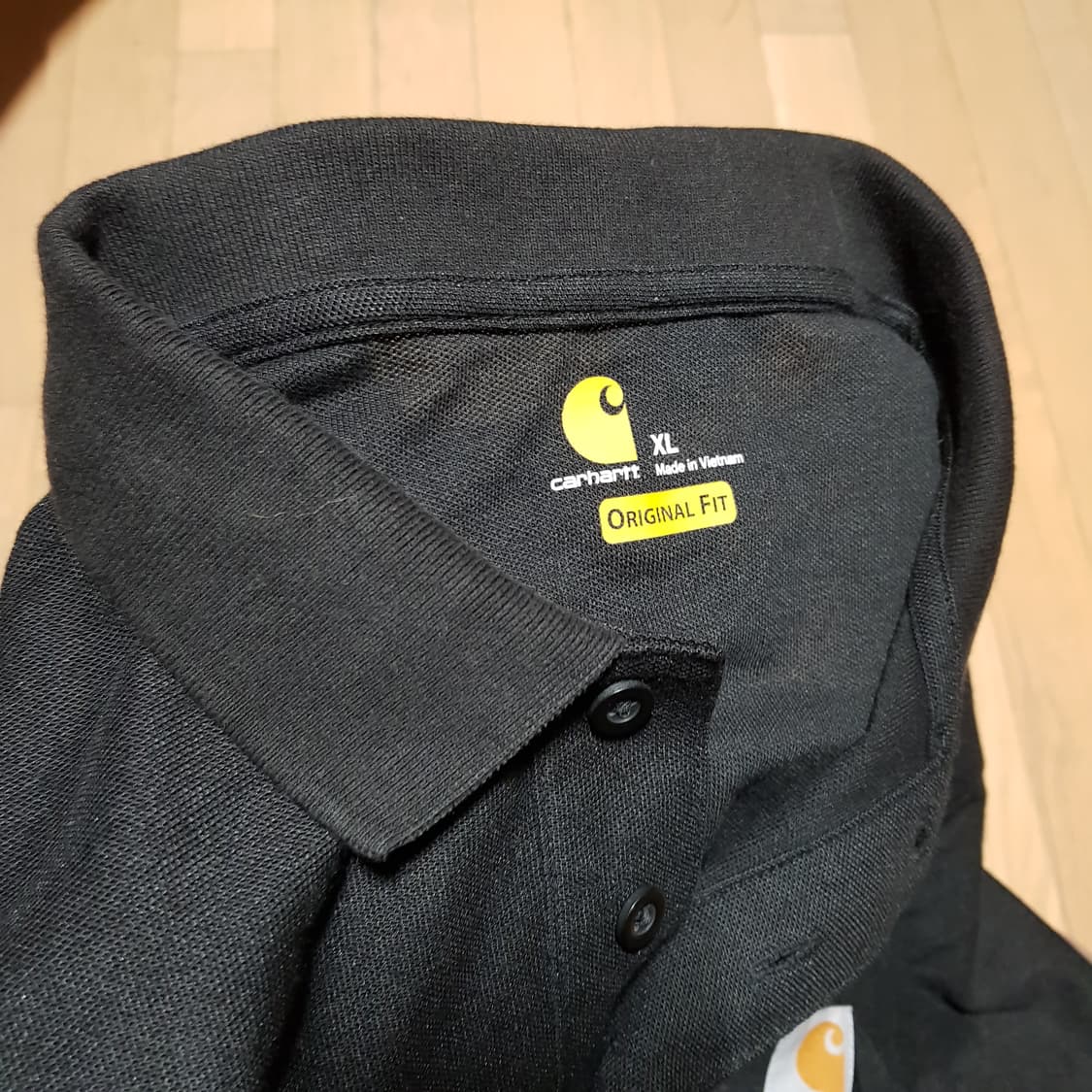 XL오버핏/ 신동품/ 칼하트 반팔 블랙폴로카라셔츠/421-3XL노/스투시 상품이미지6