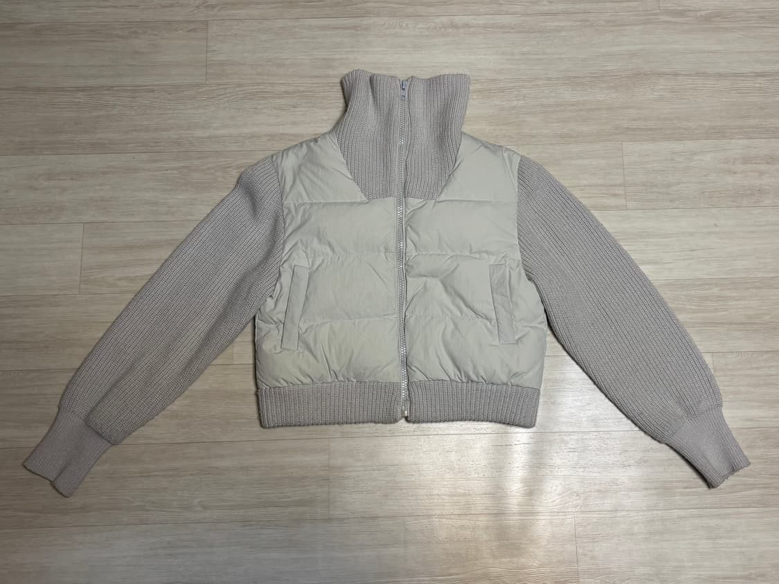 하이넥 덕다운 니트 패딩 상품이미지1