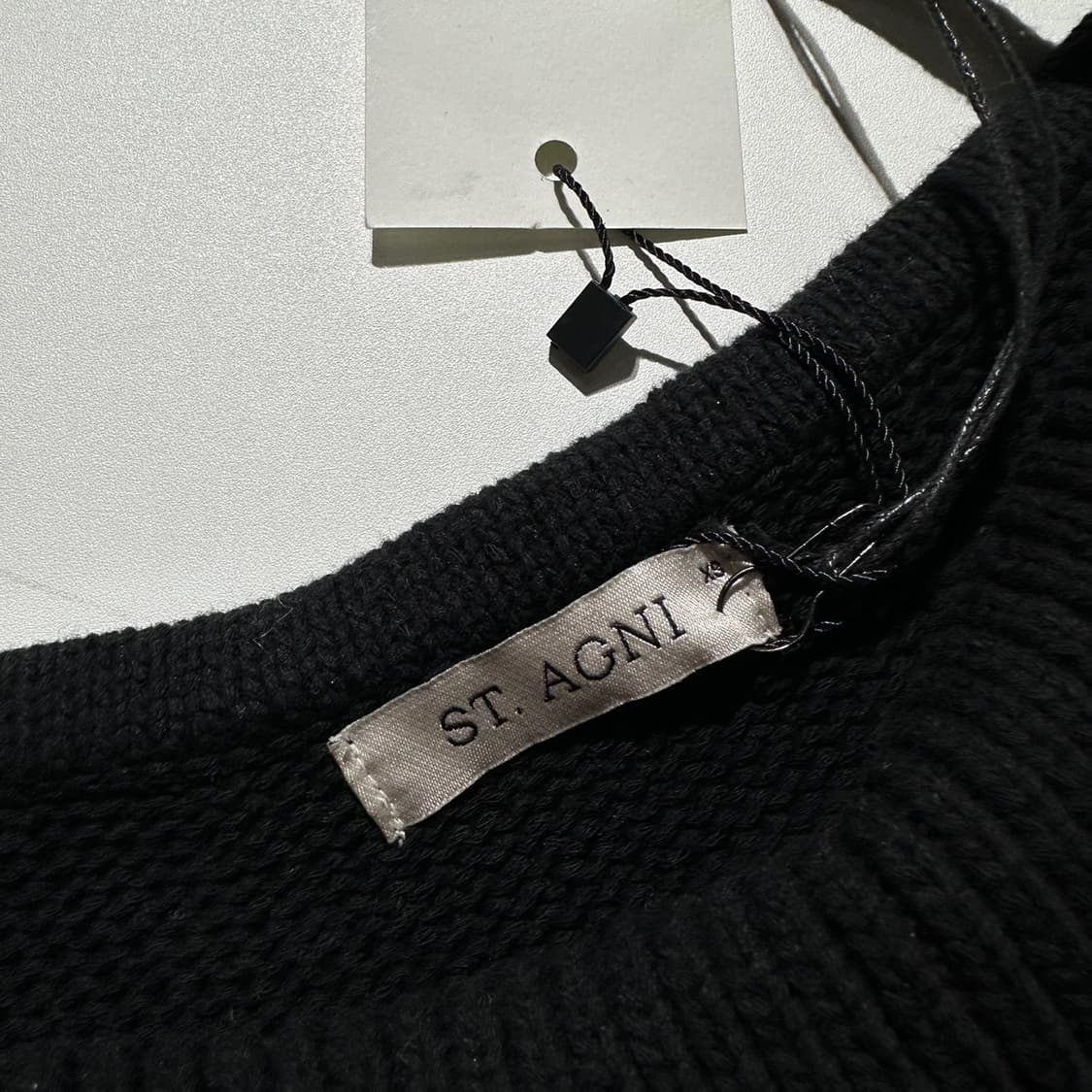 (새상품) 세인트 아그니 조지아 니트 드레스 블랙 상품이미지5