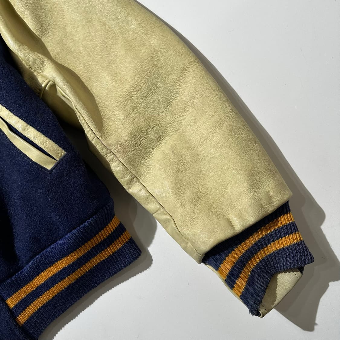 골든베어 80‘s 울 레더 바시티 자켓 상품이미지5