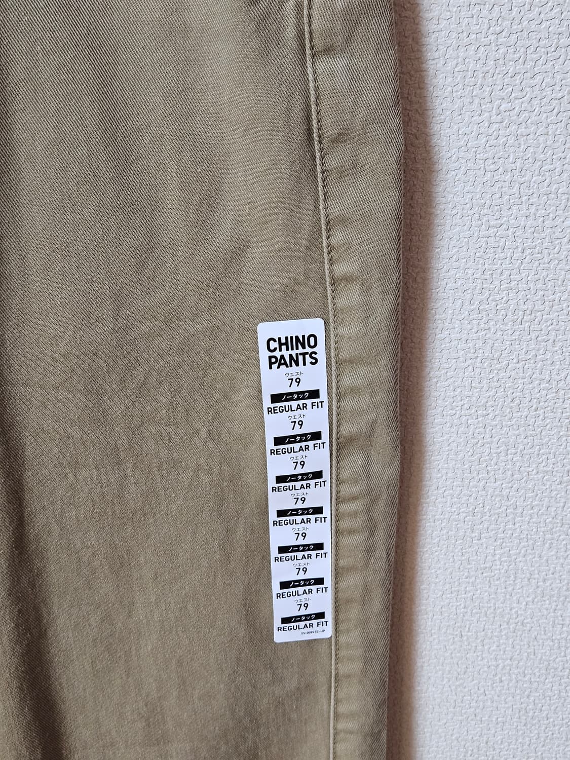 새제품 유니클로 스트레이트 치노 팬츠 79사이즈 상품이미지3