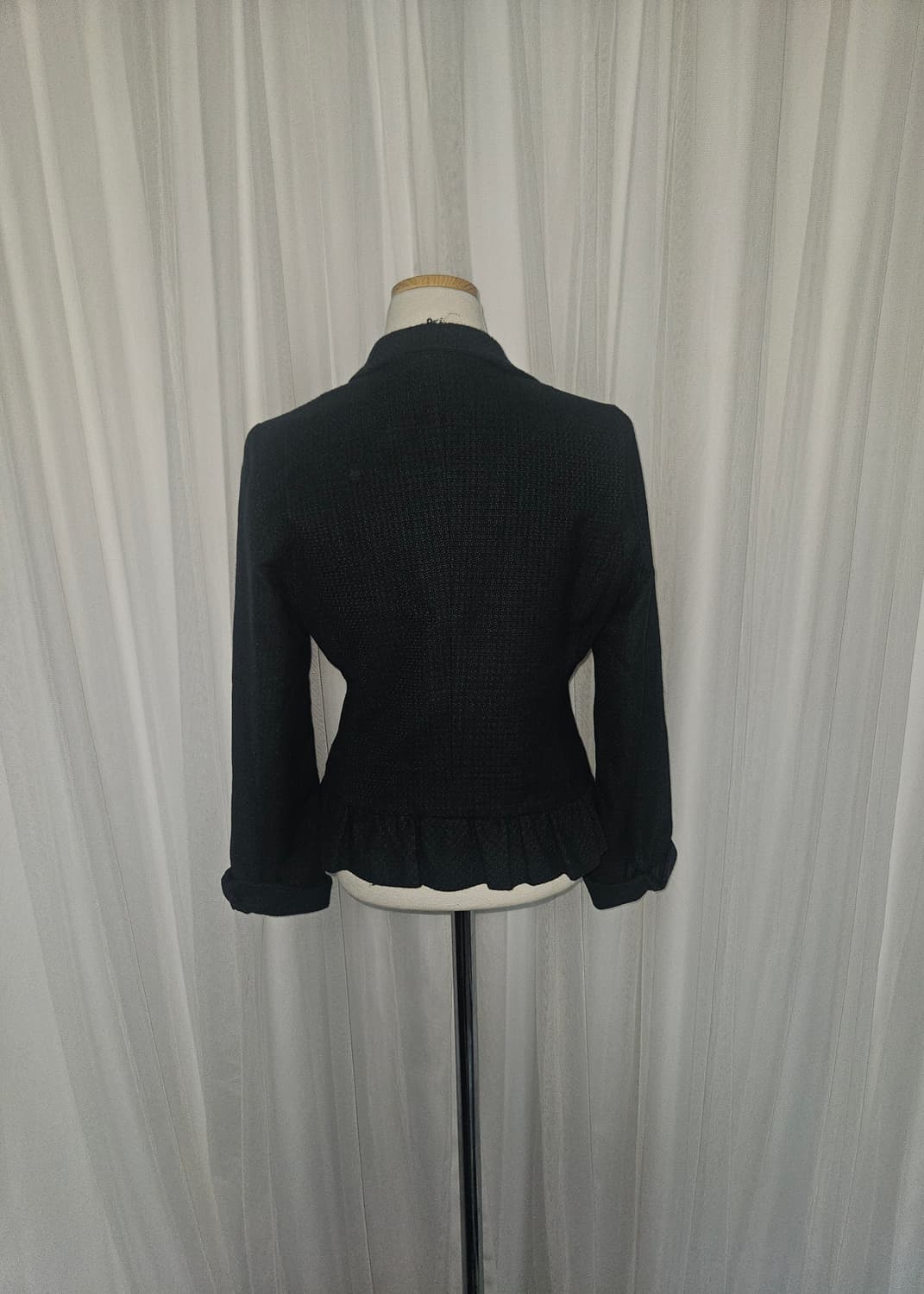 rope picnic 다크그린 러플 블레이저 상품이미지3