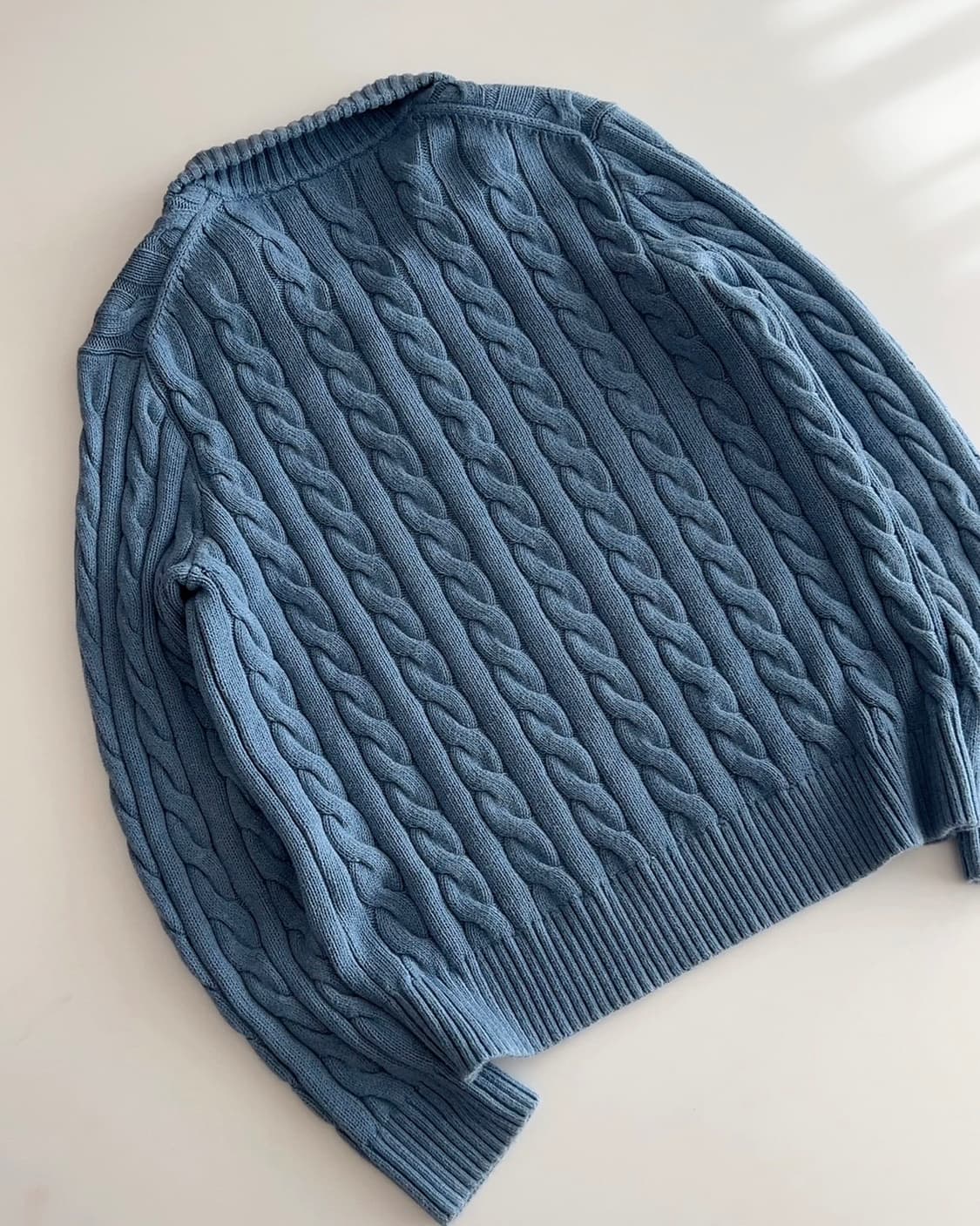 폴로 랄프로렌 꽈배기 하프집업 니트 m 상품이미지7