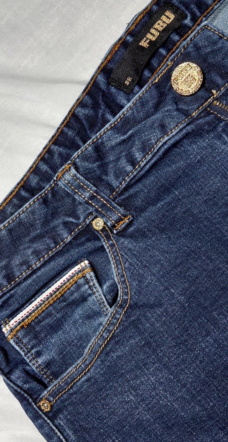 [FUBU/33] 푸부 다크 인디고 슬림 스트레이트 데님 (스판 함유) 상품이미지4