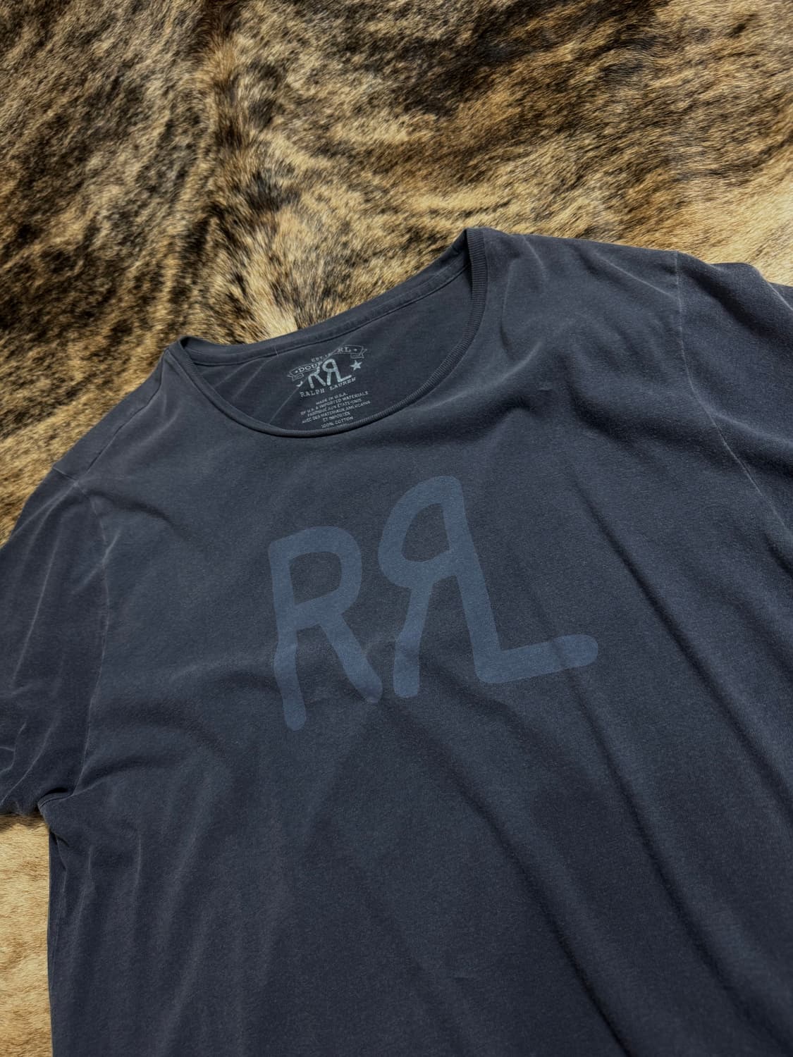 RRL 더블알엘 로고 코튼 반팔 티셔츠 상품이미지3