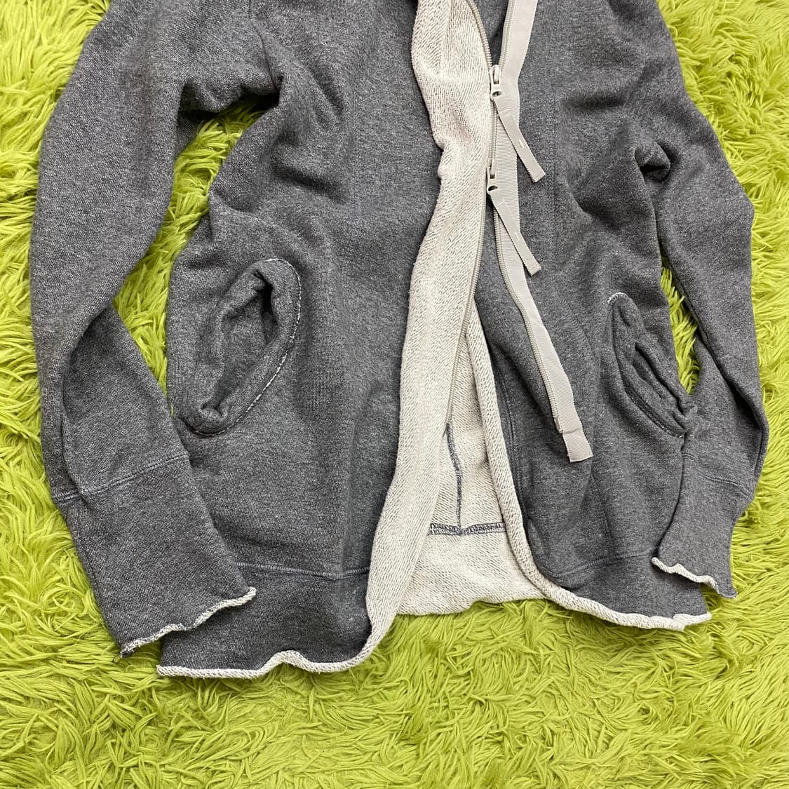 MB LUCAS CACHETTE 애시메트릭 지퍼 컷 오프 자켓 상품이미지4