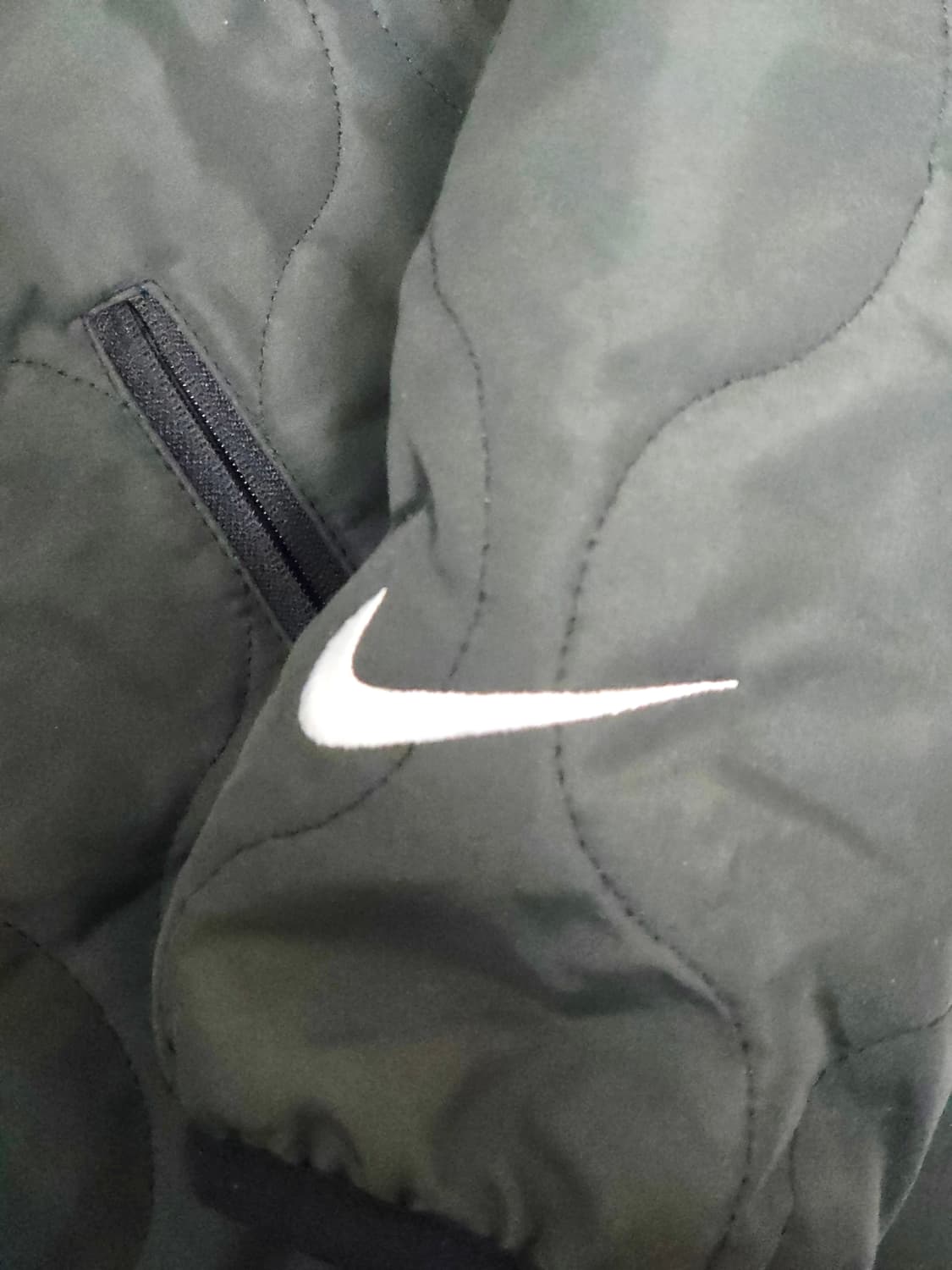 [나이키] 희귀 더블스우시 퀼팅 체크 기모 자켓 XXL(105추천) 상품이미지4