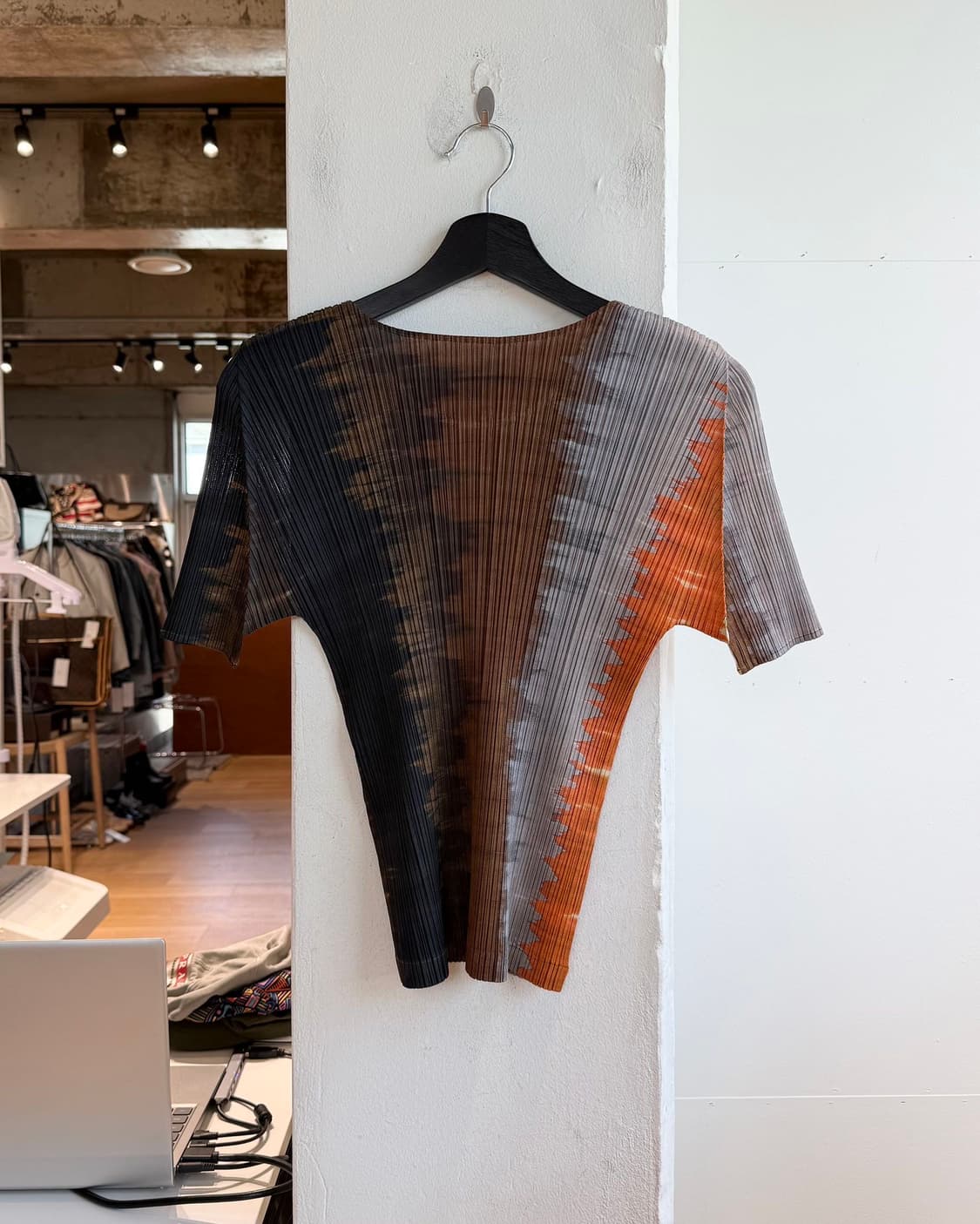 플리츠 플리즈 그래픽 링컬 하프티 상품이미지7