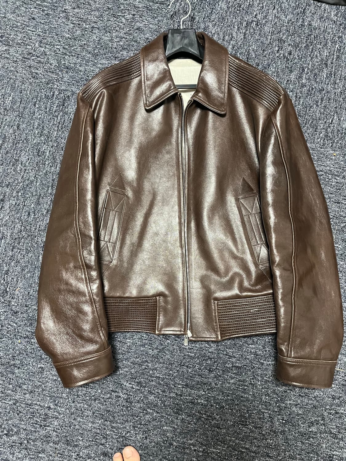 m) stu 레더자켓 상품이미지1