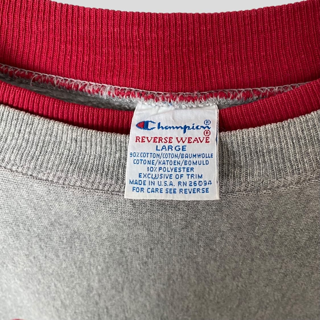 (L)90s 챔피온 리버스위브 스웨트셔츠 맨투맨 상품이미지3