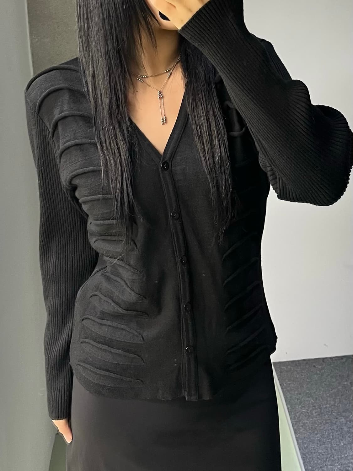 Guido Pisani 이태리 컷 아웃 가디건  상품이미지2