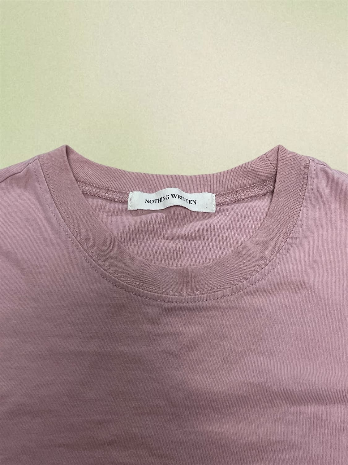 낫띵리튼 티나 코튼 반팔 티셔츠 핑크 상품이미지3