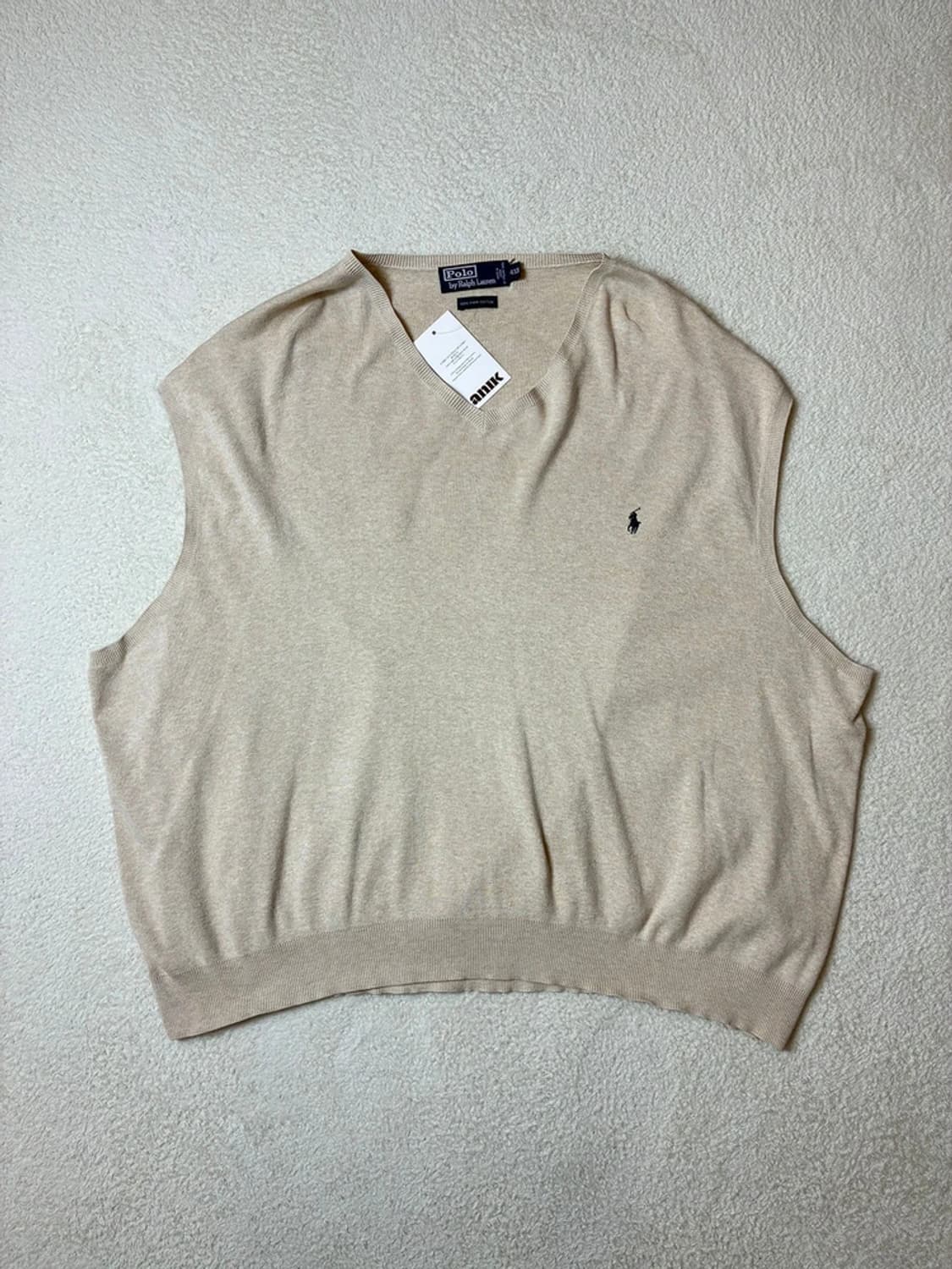 폴로 랄프로렌 90's 빅사이즈 니트 조끼 PN6342 상품이미지1