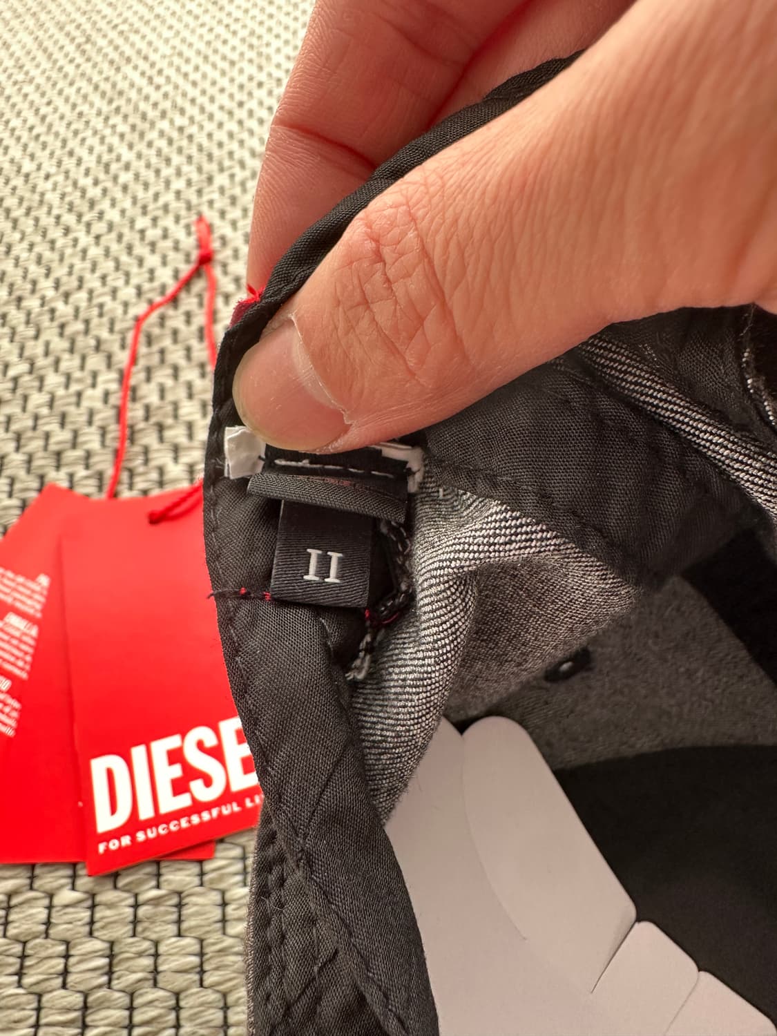 [2] 디젤 C-게이블 스트레치 데님 볼캡 블랙 상품이미지6