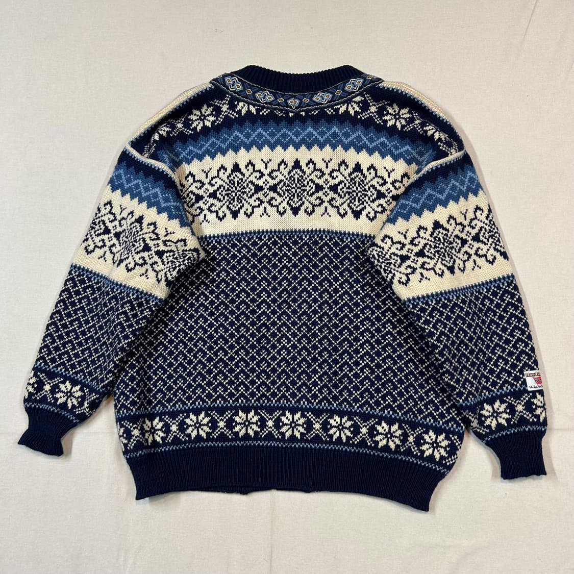 M) Nordstrikk 노르딕 패턴 앤틱 울 가디건 상품이미지6