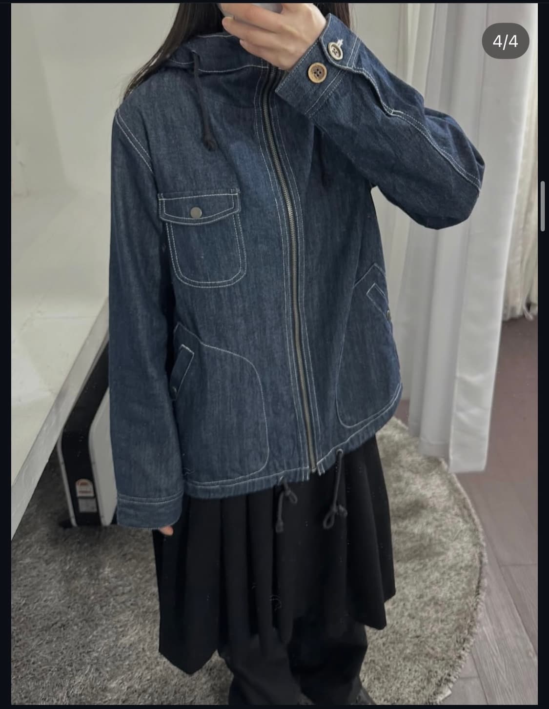 denim hood jacket 상품이미지3