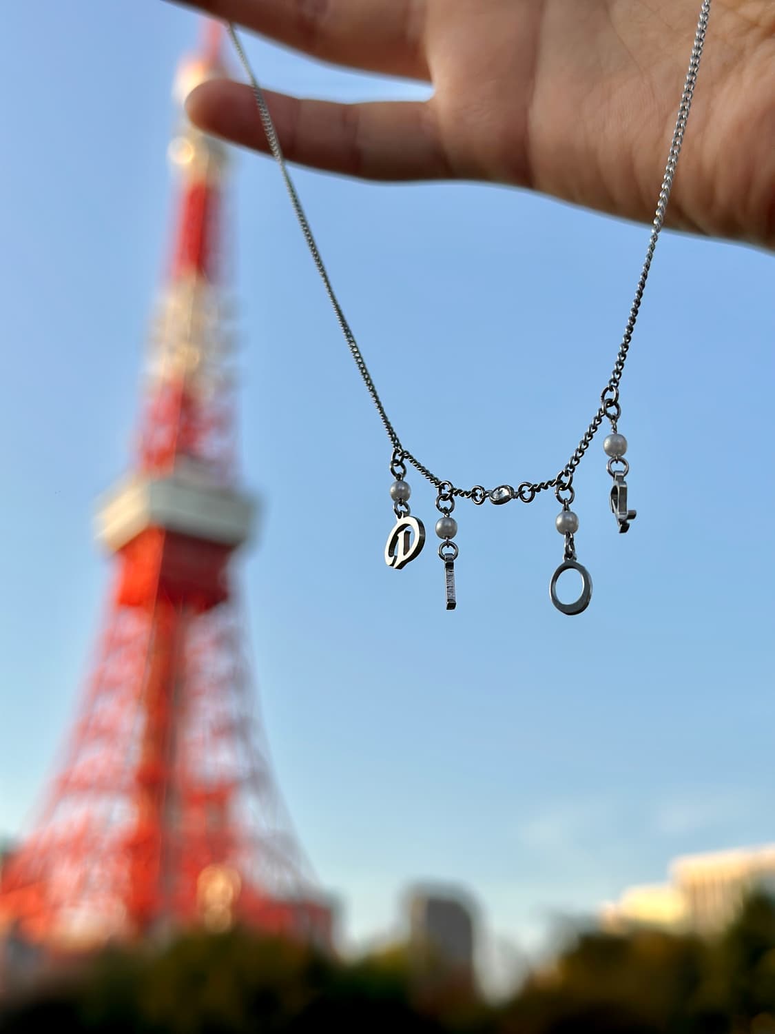 디올 귀걸이➡️목걸이로 리폼 상품이미지1