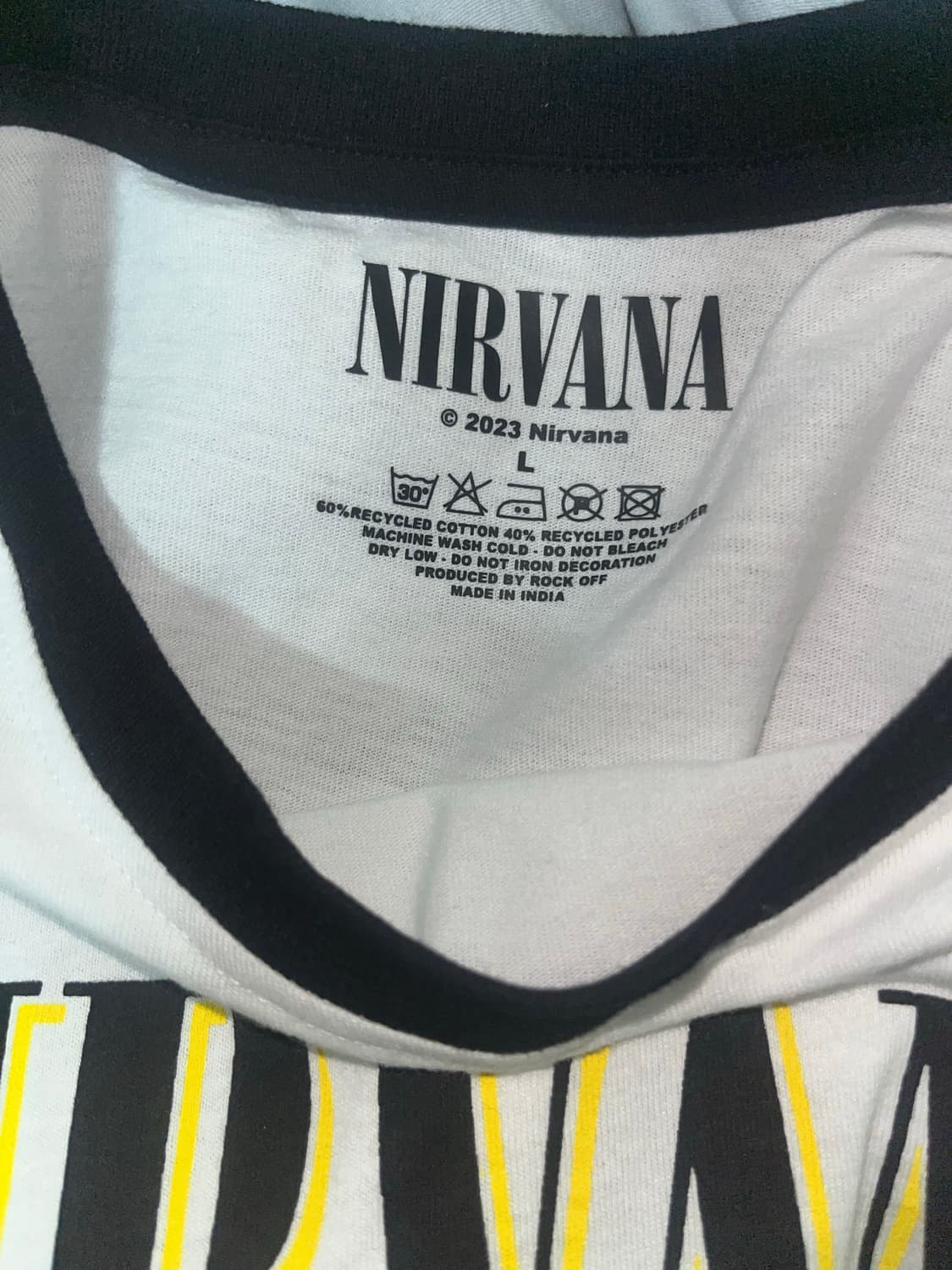 너바나 링거 티셔츠 상품이미지5