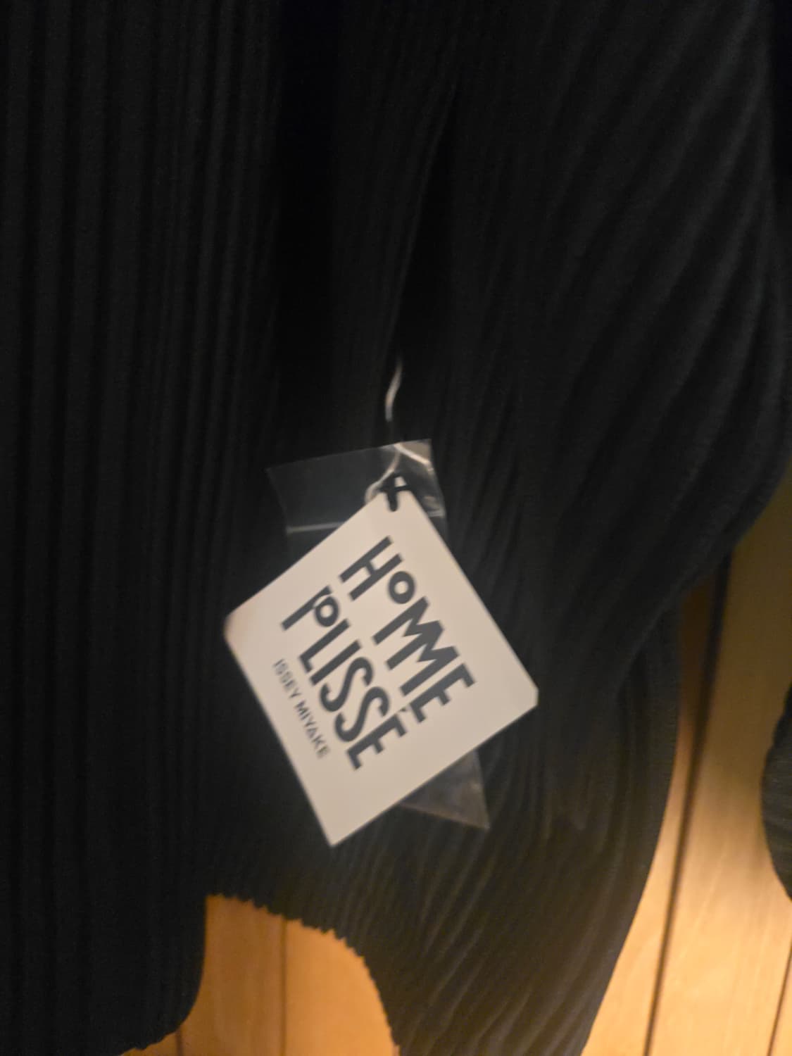 옴므플리세 3월 더블 후드 점퍼 자켓 블랙 3사이즈 새제품 판매 상품이미지3