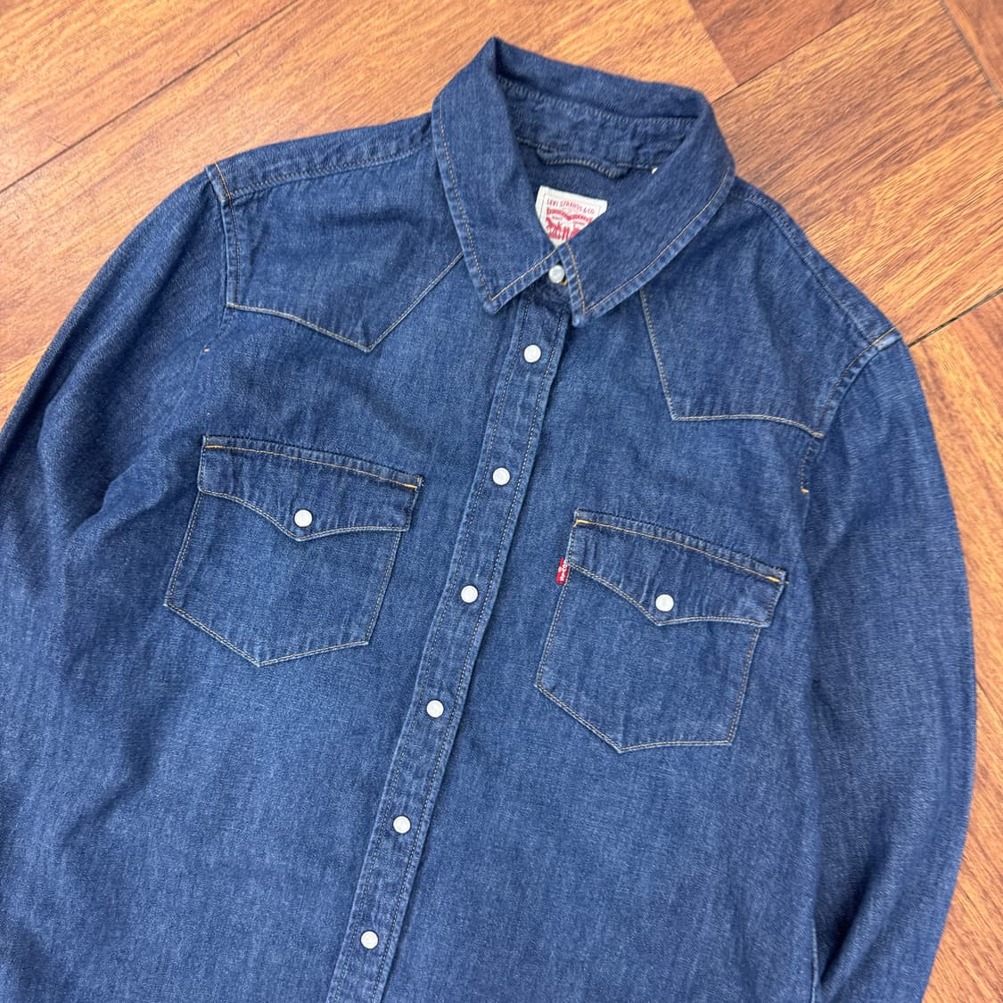 여성용 M(105) 리바이스 웨스턴 데님 남방 셔츠  상품이미지3