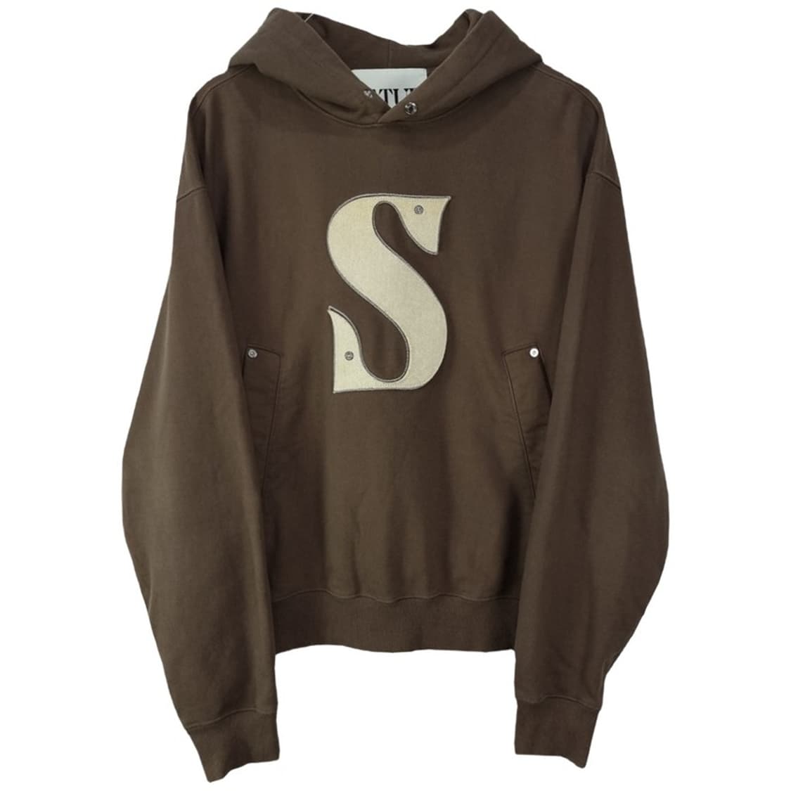 [세터] S 빅로고 패치 오버핏 크롭 후드티 M19182 상품이미지2