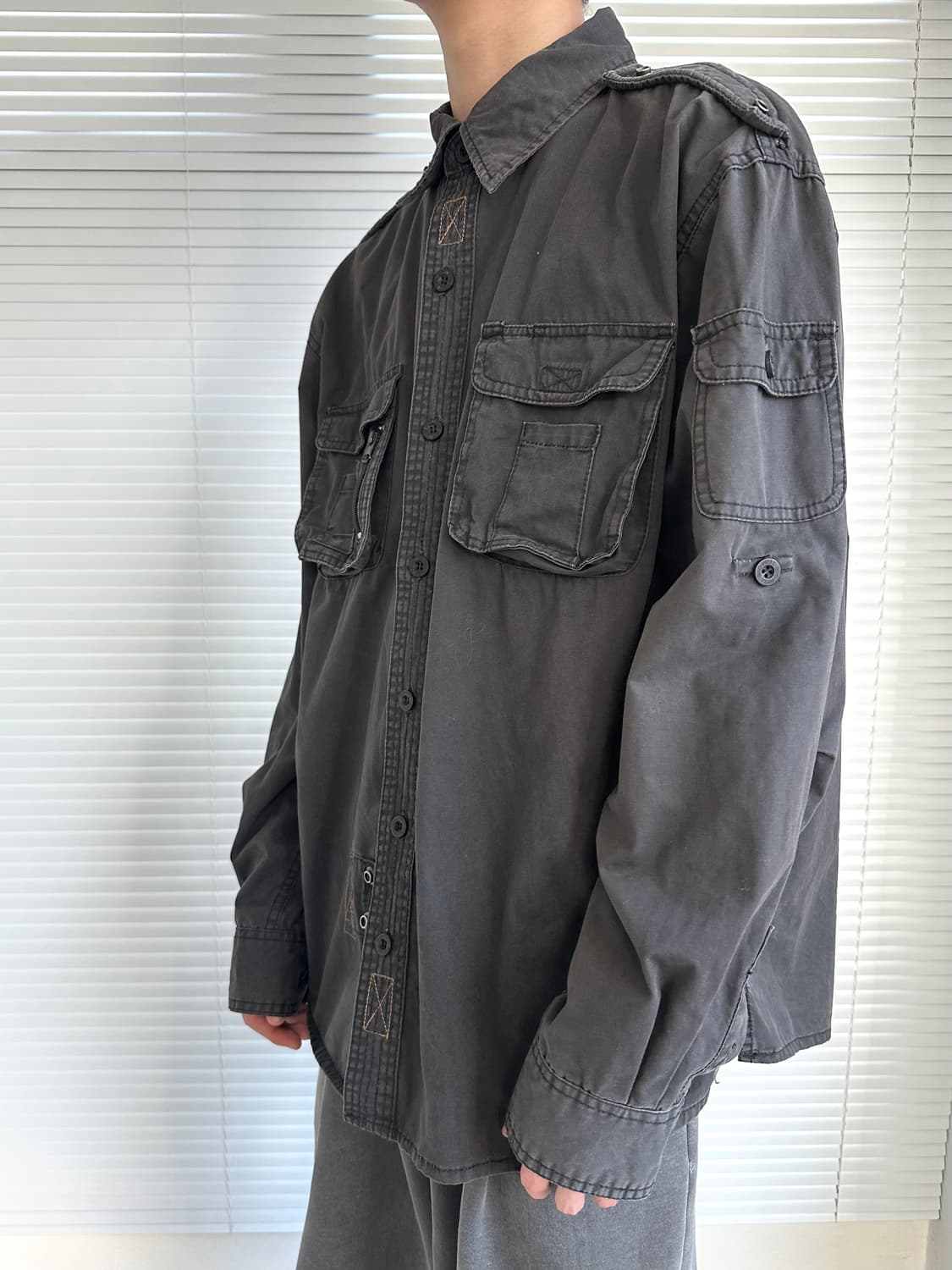 VTG 오버핏 유틸리티 포켓 셔츠 자켓 상품이미지2