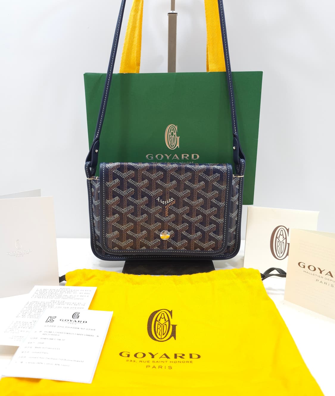 [정품] 고야드 플뤼메 크로스백 네이비 상품이미지1