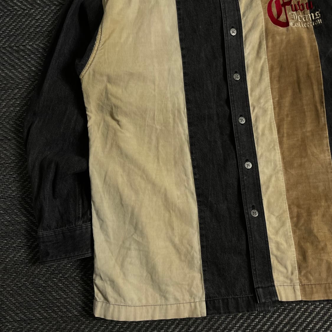 00s 후부 올드스쿨 박시핏 데님 캔버스 셔츠o 3633 상품이미지2