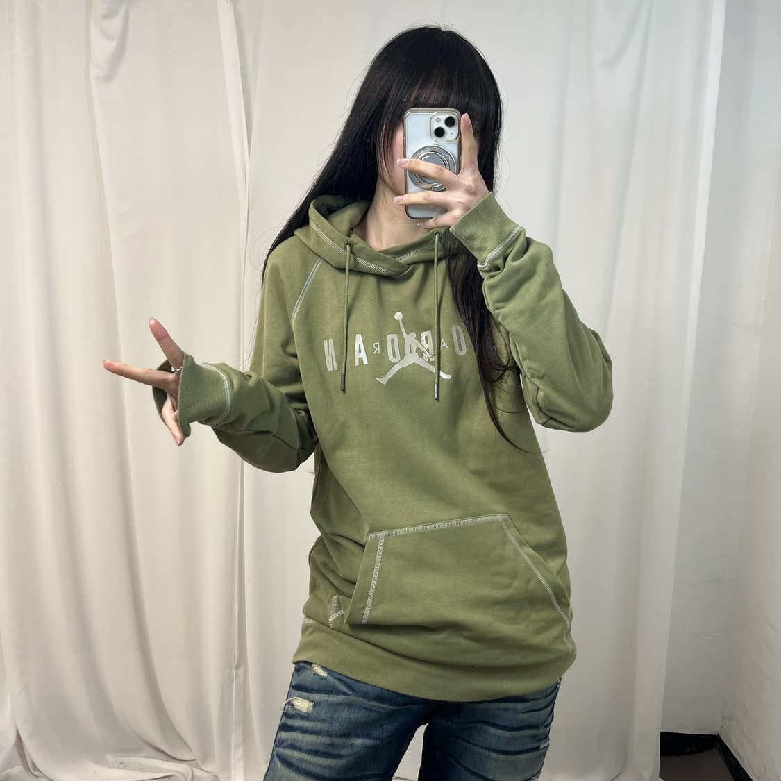Jordan khaki hoodie 상품이미지2