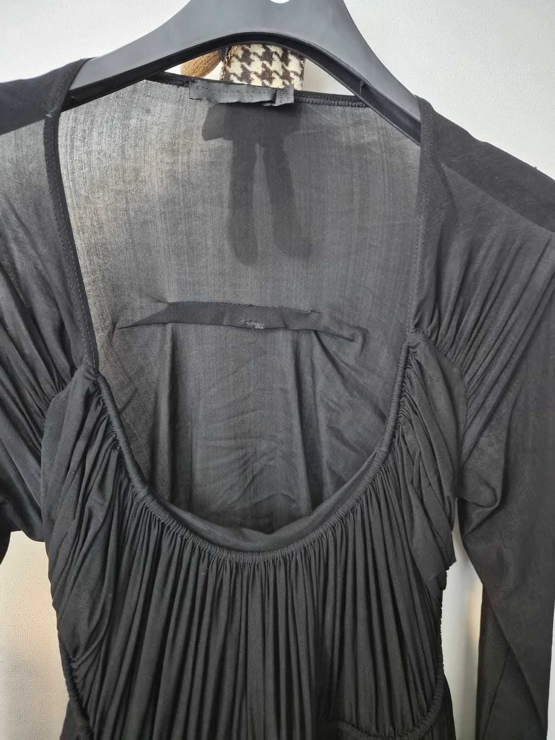 [Donna Karan] 도나카란 정품 블랙 셔링 롱 원피스 (S) 상품이미지6