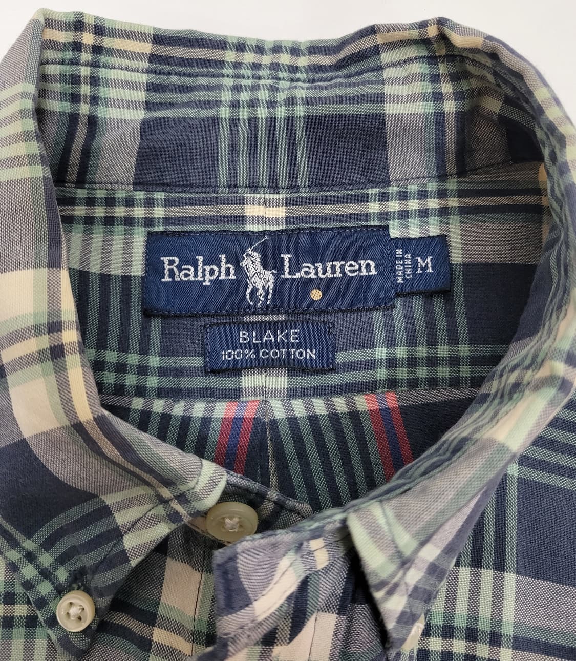 POLO 90S 폴로 랄프로렌 블레이크핏 타탄 체크 셔츠 / 남 M  상품이미지6