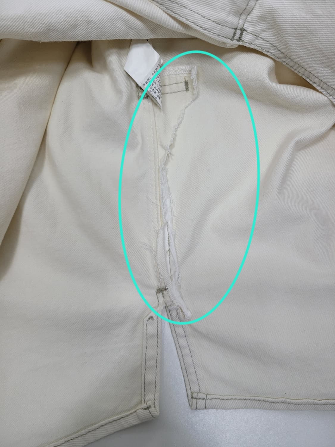 TIME 한섬 타임 데님 풀오버 셔츠 / 여 82 아이보리
 상품이미지8