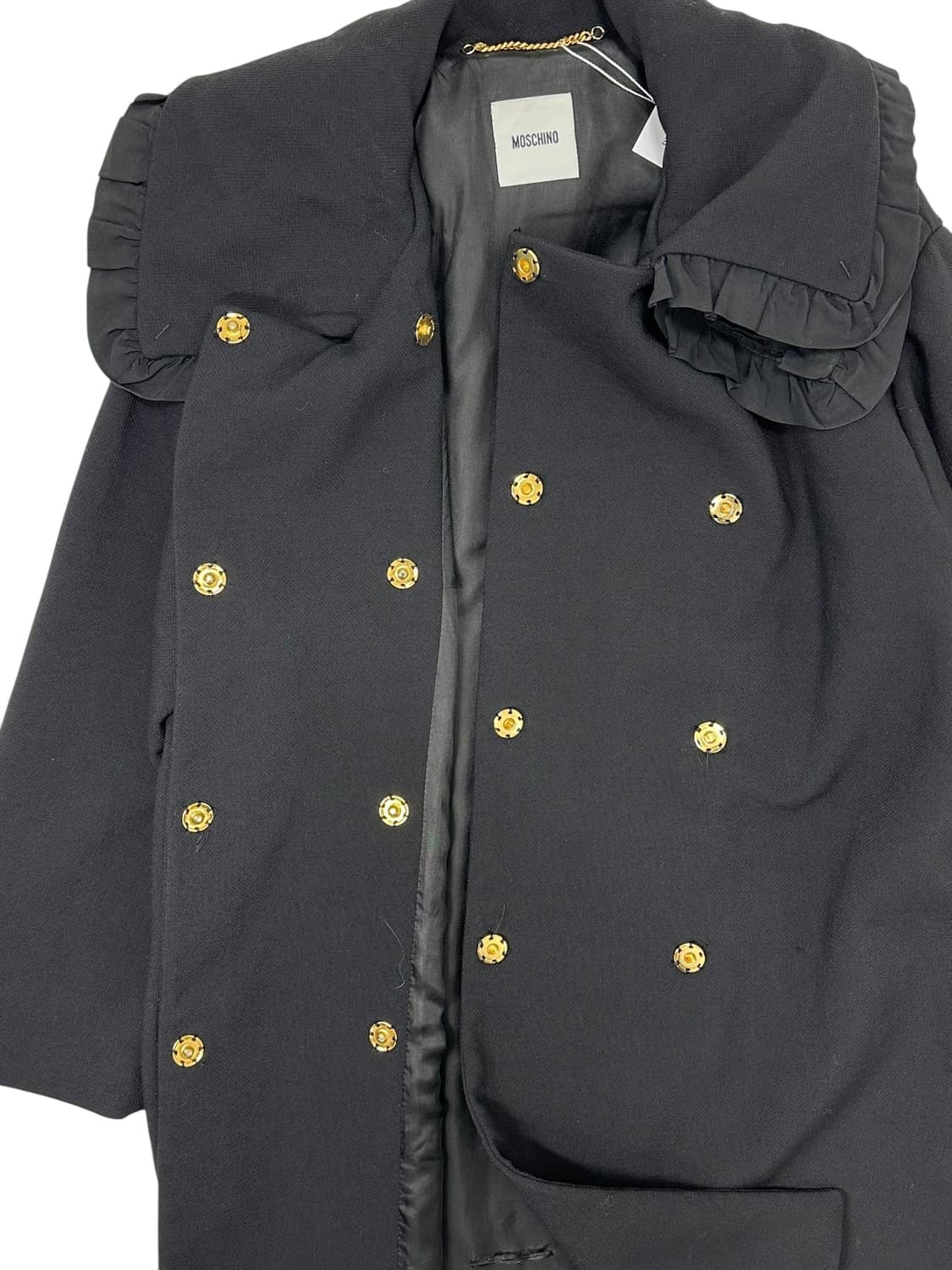 모스키노 빅 카라 더블 코트 상품이미지4