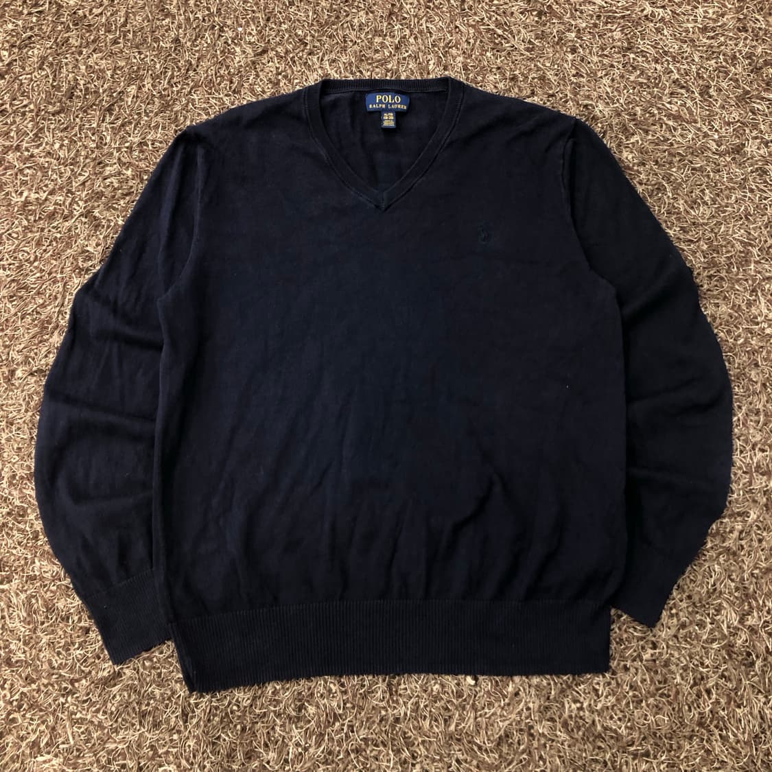 폴로 랄프로렌 걸즈 네이비 브이넥 니트 상품이미지2