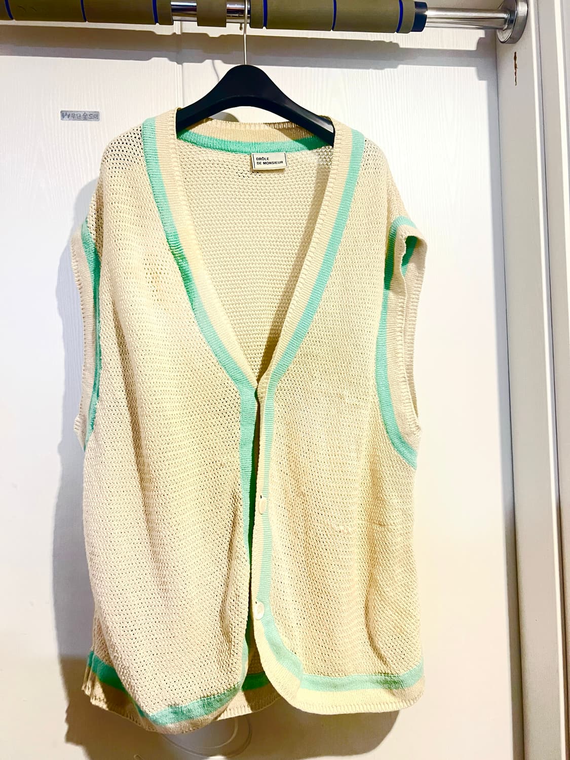 드롤드 무슈 니트 베스트 상품이미지1