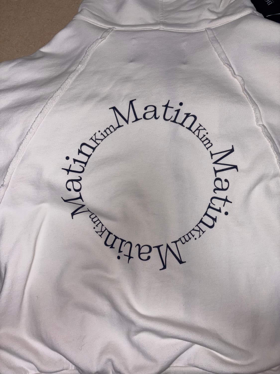 마뗑킴 화이트 후드집업 상품이미지1
