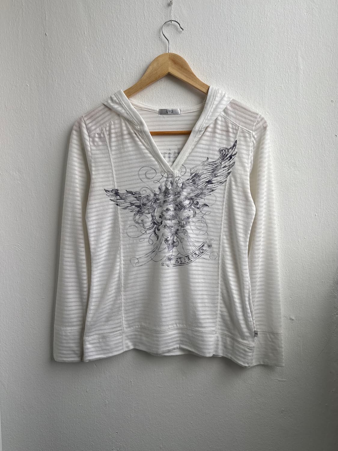 Vintage GV2 Graphic White Hood 상품이미지4