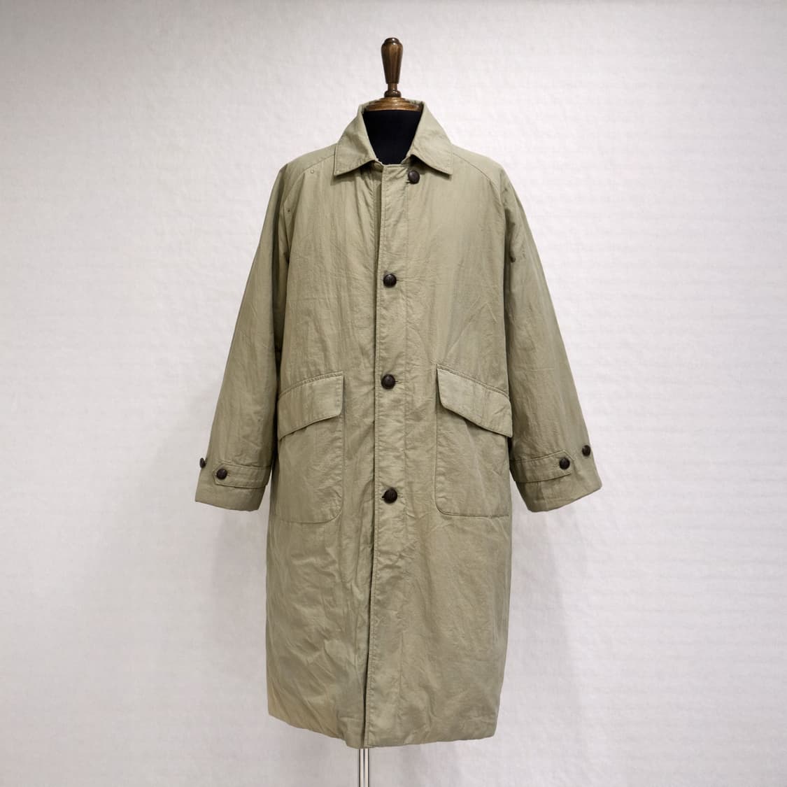 싱글 맥 코트 / 발마칸 코트 올리브 베이지 상품이미지1